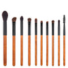 Vegan Makeup Eye Brush Set- Elegance. Sustainable Wood & Black Makeup Brushes Hurtig Lane