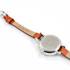 Amalfi Petite Vegan Leather Silver/White/Tan Watch Hurtig Lane Vegan Watches