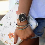 Lorelai Stainless Steel Watch Rose Gold/Black/Silver Watch Hurtig Lane Vegan Watches