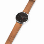 Moderna Vegan Suede Silver/Black/Sand - hurtig-lane-vegan-watches