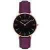 Hymnal Vegan Suede Watch Rose Gold, Black & Duck Egg Watch Hurtig Lane Vegan Watches