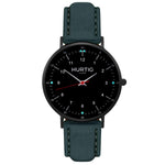 Moderna Vegan Suede Watch All Black & Berry - Hurtig Lane - sustainable- vegan-ethical- cruelty free