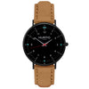 Moderna Vegan Tweed Watch All Black & Grey - Hurtig Lane - sustainable- vegan-ethical- cruelty free