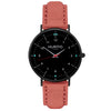 Moderna Vegan Suede Watch All Black & Forest Green - Hurtig Lane - sustainable- vegan-ethical- cruelty free