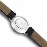 Mykonos Vegan Leather Watch Silver, Grey & Black - Hurtig Lane - sustainable- vegan-ethical- cruelty free
