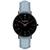 Moderna Vegan Tweed Watch All Black & Grey - Hurtig Lane - sustainable- vegan-ethical- cruelty free