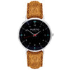 Moderna Vegan Suede Watch Silver, Black & Forest Green Watch Hurtig Lane Vegan Watches