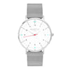 Moderna Stainless Steel Watch Silver, White & Silver - Hurtig Lane - sustainable- vegan-ethical- cruelty free
