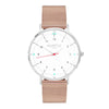 Moderna Stainless Steel Watch Silver, White & Silver - Hurtig Lane - sustainable- vegan-ethical- cruelty free