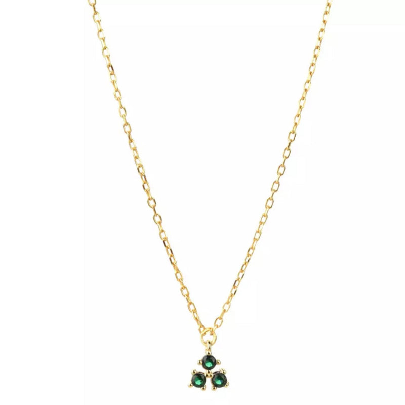 Vistosa Trio Gold Necklace- Champagne Necklaces Hurtig Lane 