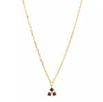 Vistosa Trio Gold Necklace- Champagne Necklaces Hurtig Lane 