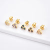 Vistosa Trio Gold Earrings- Champagne Necklaces Hurtig Lane