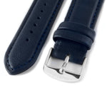 vegan leather blue watch strap
