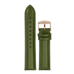 Green and Rose Gold Cactus Leather Strap watch strap Hurtig Lane Vegan Watches