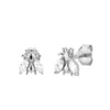 bee earrings- solid sterling silver earrings