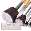 Vegan Mini Blush Makeup Brush- Bamboo and Silver Makeup Brushes Hurtig Lane